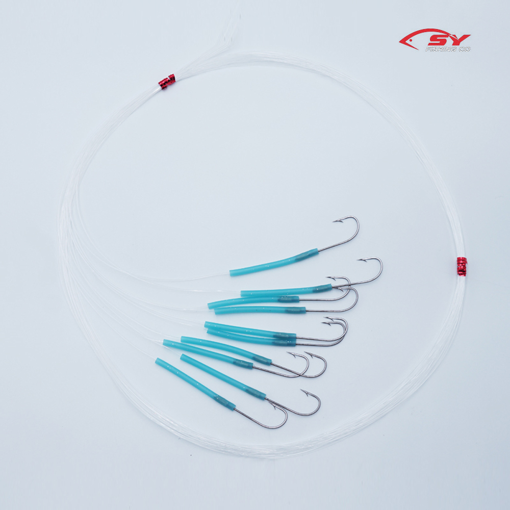 세양 국산 심해 갈치바늘 블루 장축광튜브 야광 갈치채비