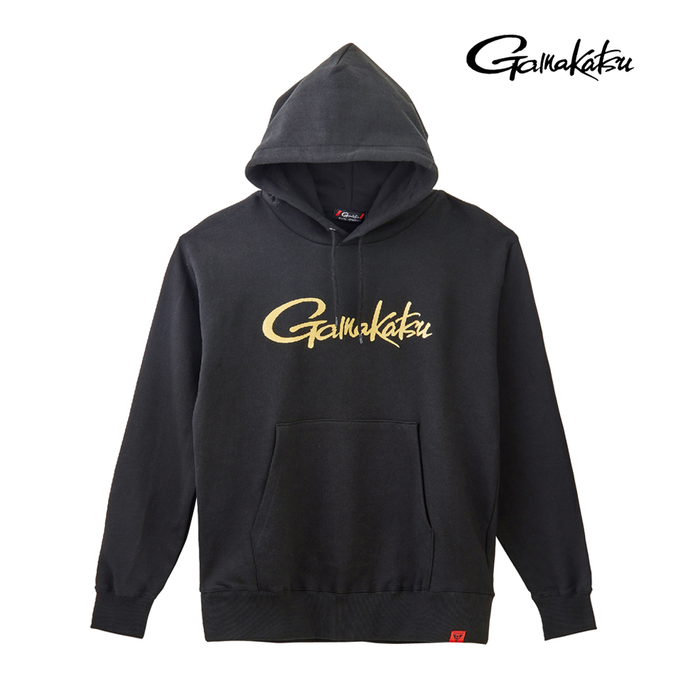 가마가츠 GM-3790 로고 후디 블랙 25 NEW 낚시후드티