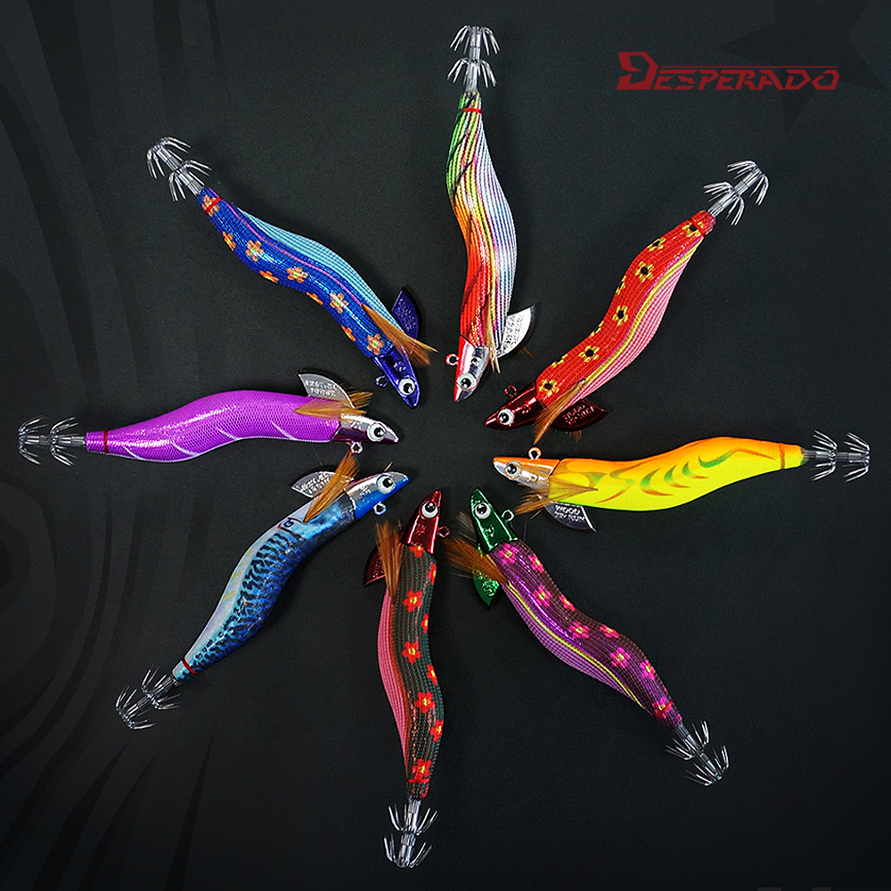 데스페라도 에기스타 우드 TR 오동목 팁런 에기 3호 30g 무늬오징어 에깅