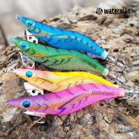 워터맨 블랙잉크 워킹에기 3호 노멀/쉘로우 캐스팅 에기 무늬오징어 에깅