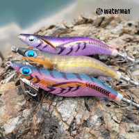 워터맨 블랙잉크 워킹에기 3호 노멀/쉘로우 캐스팅 에기 무늬오징어 에깅