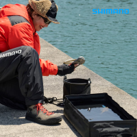 시마노 콤팩트 피시 풀 BA-027Y 접이식 물고기보관 트레이