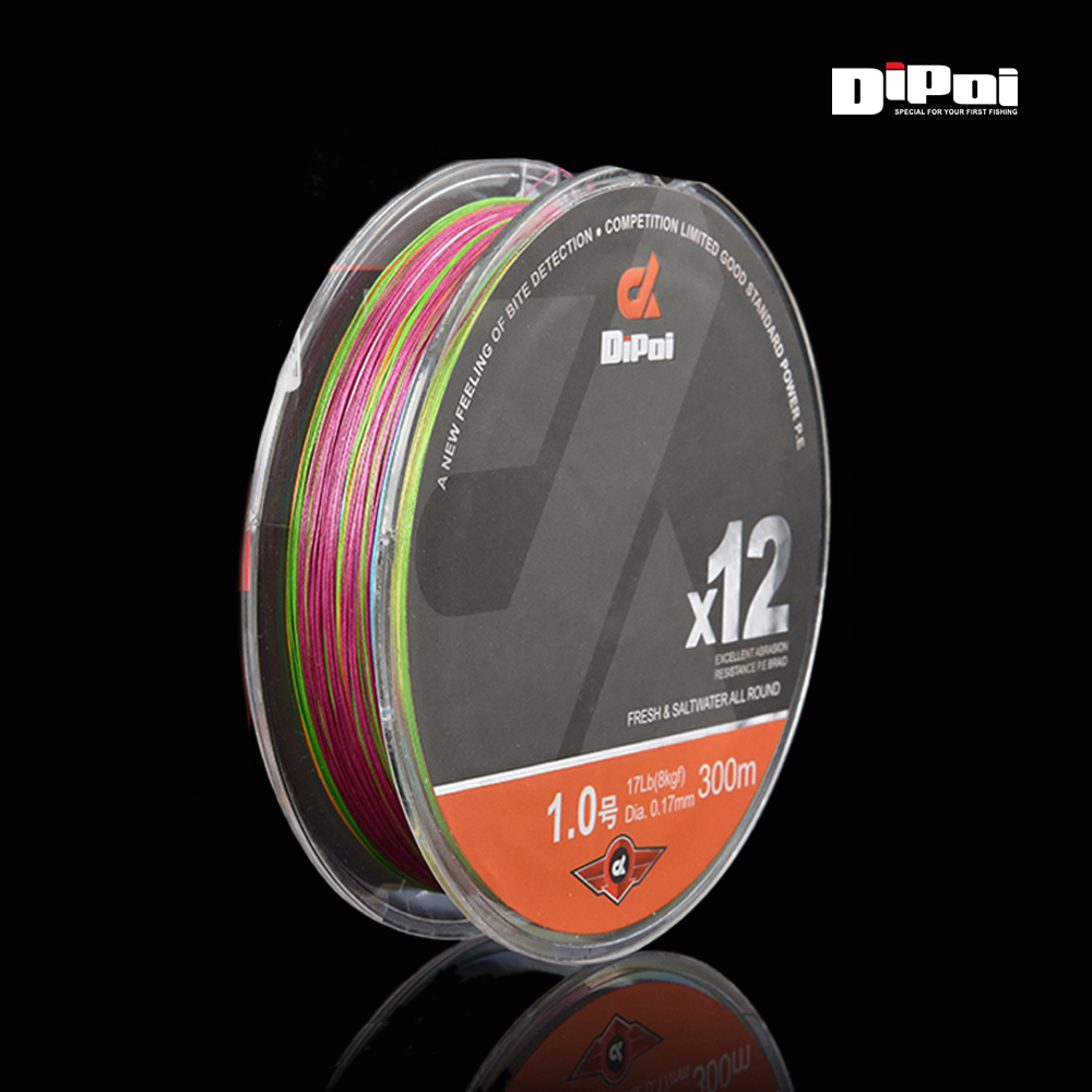 디포이 프리미엄 레이 12합사 300m 5색멀티 부시리 방어 참돔 지깅
