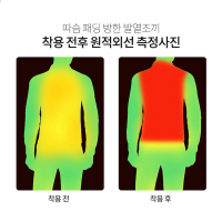세이펀 3단 온도조절 USB 발열조끼 낚시 열선 방한내피