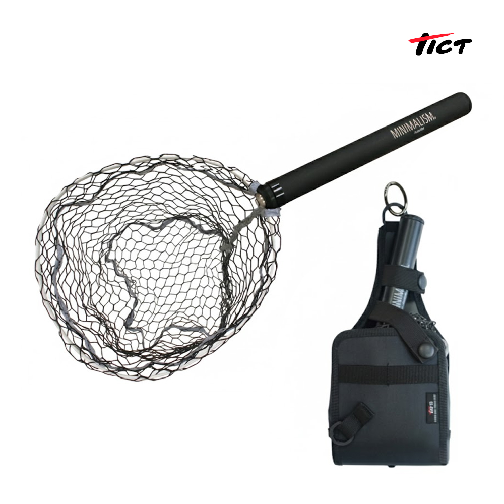 틱트 미니멀리즘 인스타넷 EG-240 컴팩트 고무코팅 루어뜰채