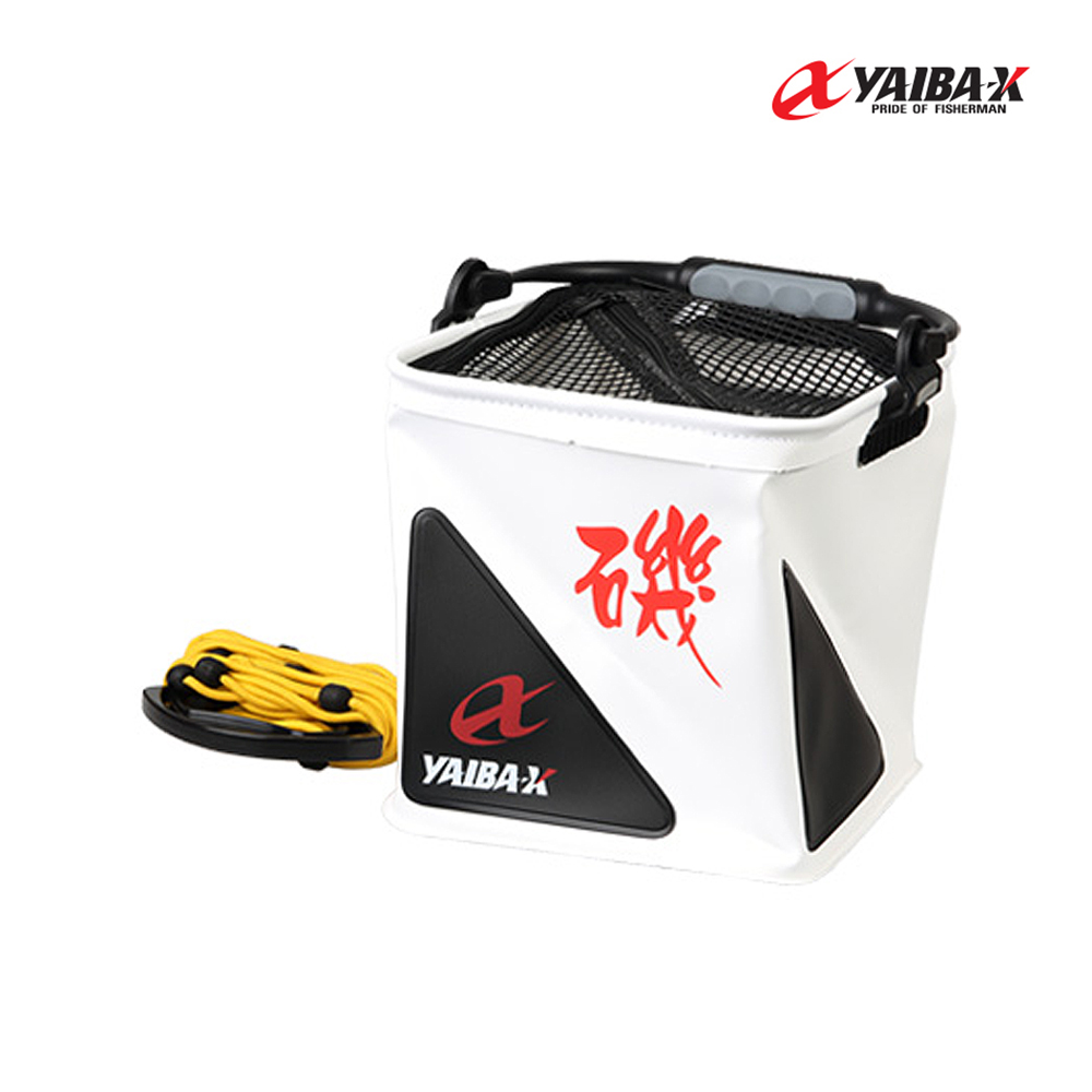 야이바엑스 KYB-21 두레박 구형 21cm 화이트 로프포함 낚시물통
