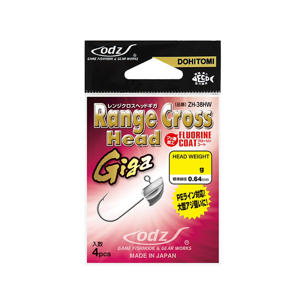ODZ 도히토미 ZH-38HW 레인지 크로스 기가 볼락 전갱이 지그헤드