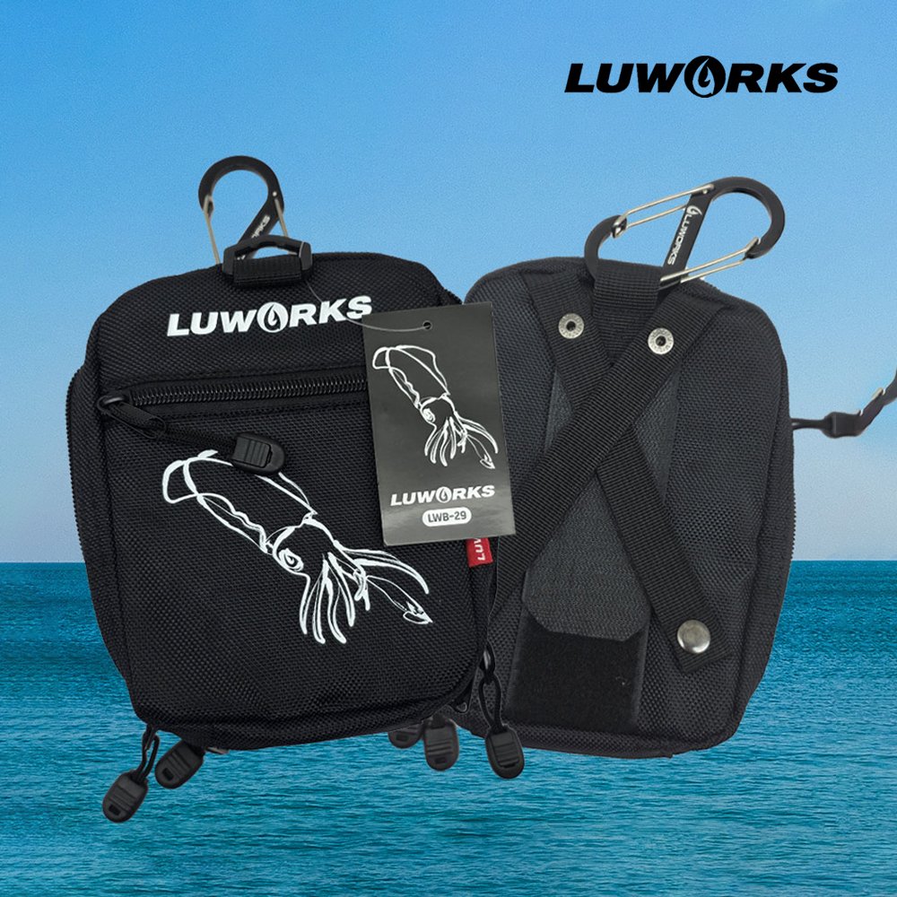 루웍스 LWB-29 스퀴드프로 런건파우치 에기케이스 블랙