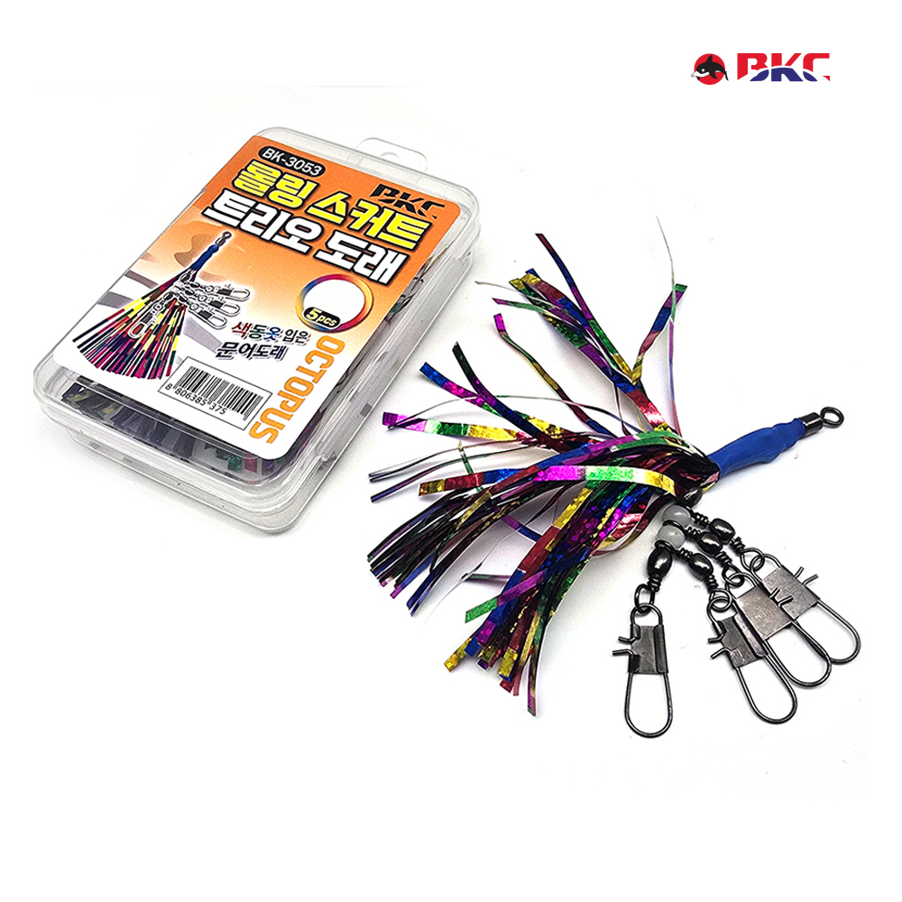 백경 BK-3053 옥토퍼스 롤링 스커트 트리오 도래 문어채비