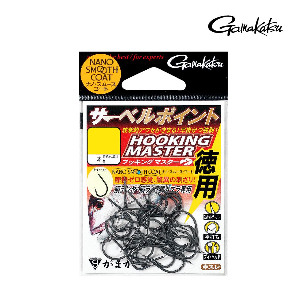 가마가츠 사벨포인트 훅킹마스터 덕용 M 참돔 타이라바 바늘