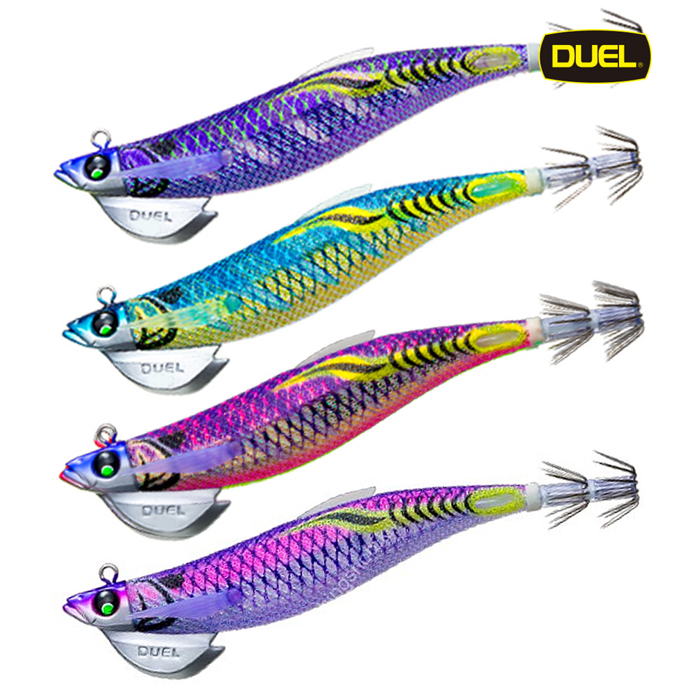 듀엘 요즈리 이지큐 핀플러스TR래틀 3.5호 30g 무늬오징어에기 팁런에기 퍼플에기 에깅