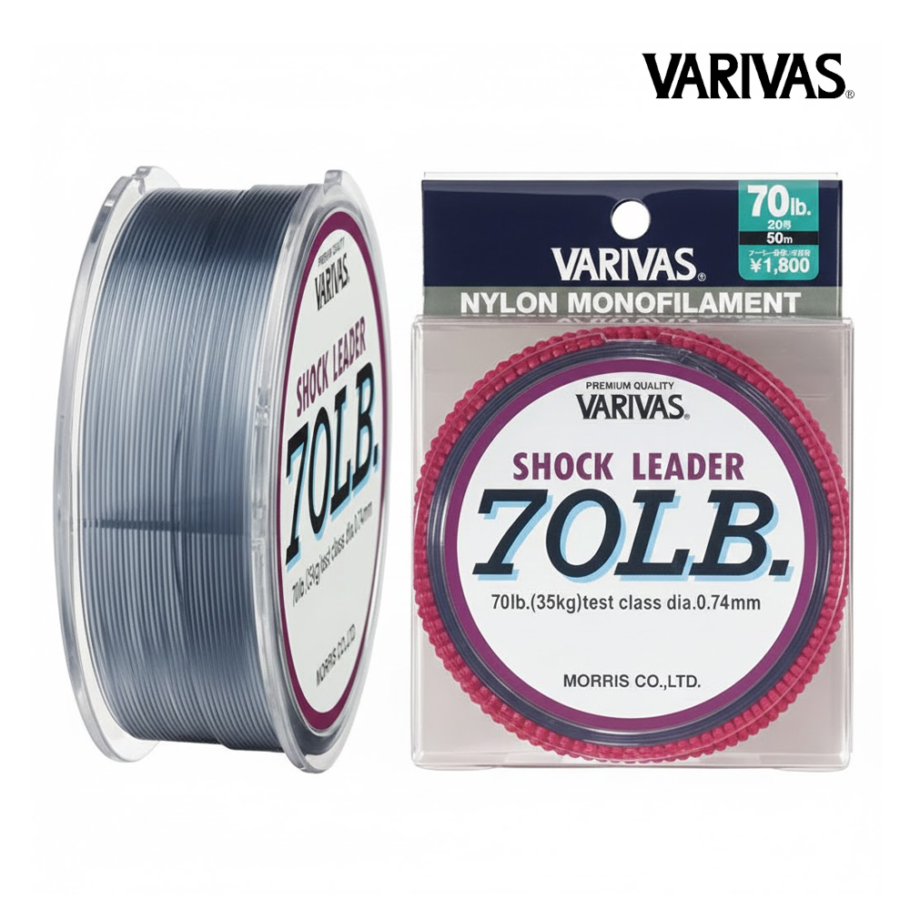 바리바스 나일론 지깅쇼크리더 부시리목줄 70LB/90LB