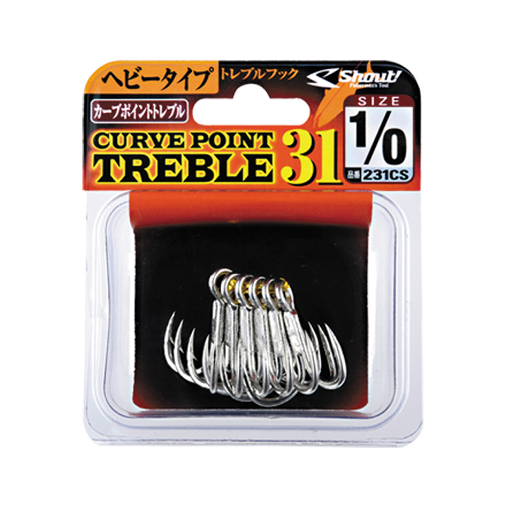 샤우트 커브 포인트 트레블31 1/0 지깅 부시리 방어훅