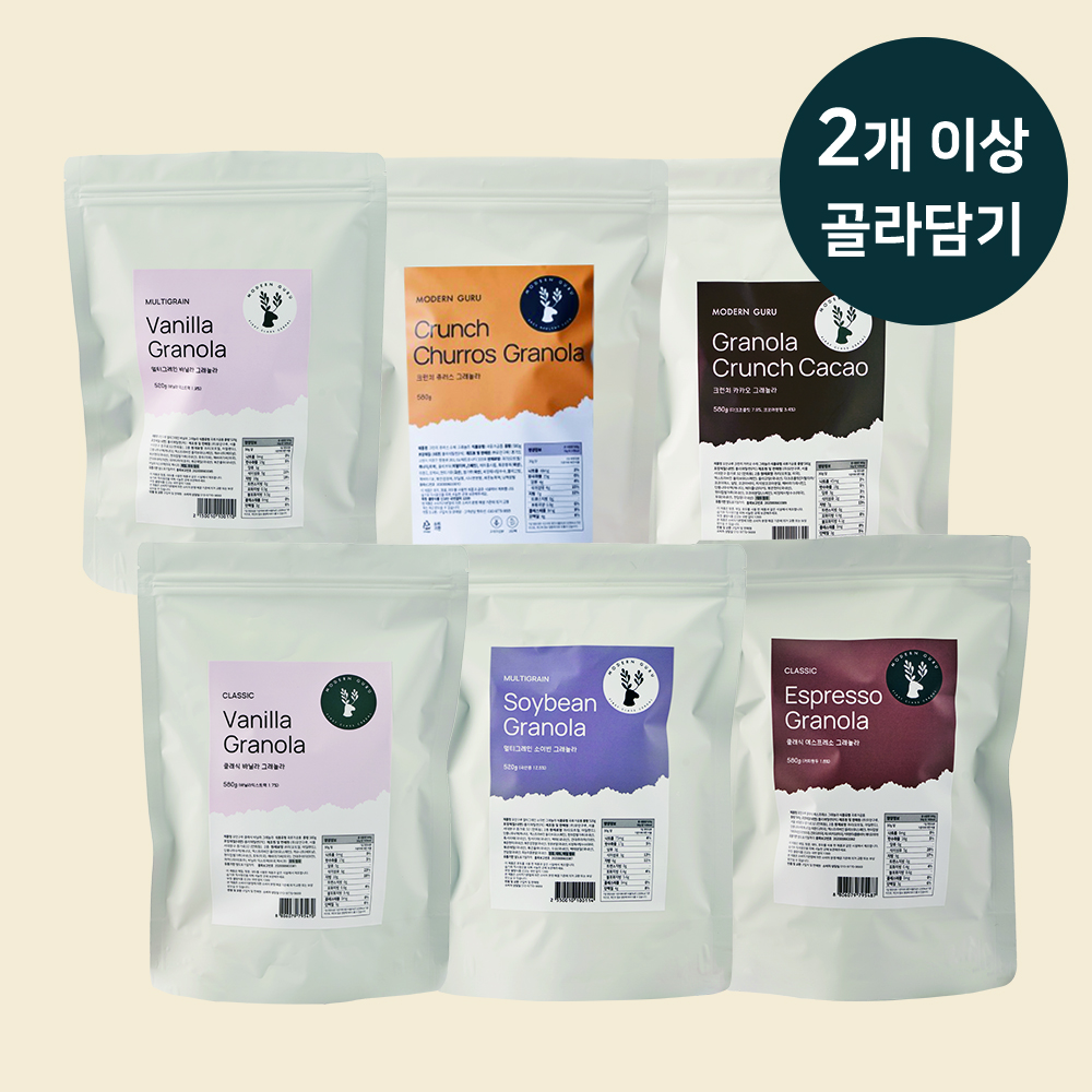 그래놀라 내맘대로 팩 대용량 (580g x 2개 이상)