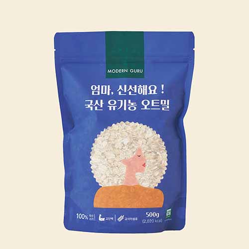 국산 유기농 오트밀 500g