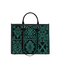 자카드 토트백 <BR>HS41MYB201GN