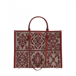 자카드 토트백 <BR>HS41MYB201RD