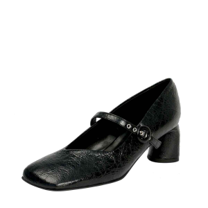 Halmanera[할마네라] 텍스쳐레더펌프스 (RO53HAL002BK)