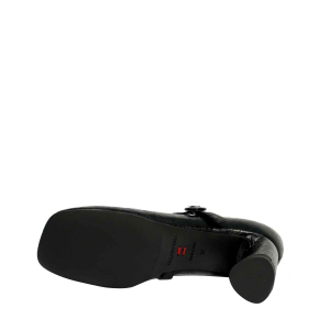 Halmanera[할마네라] 텍스쳐레더펌프스 (RO53HAL002BK)