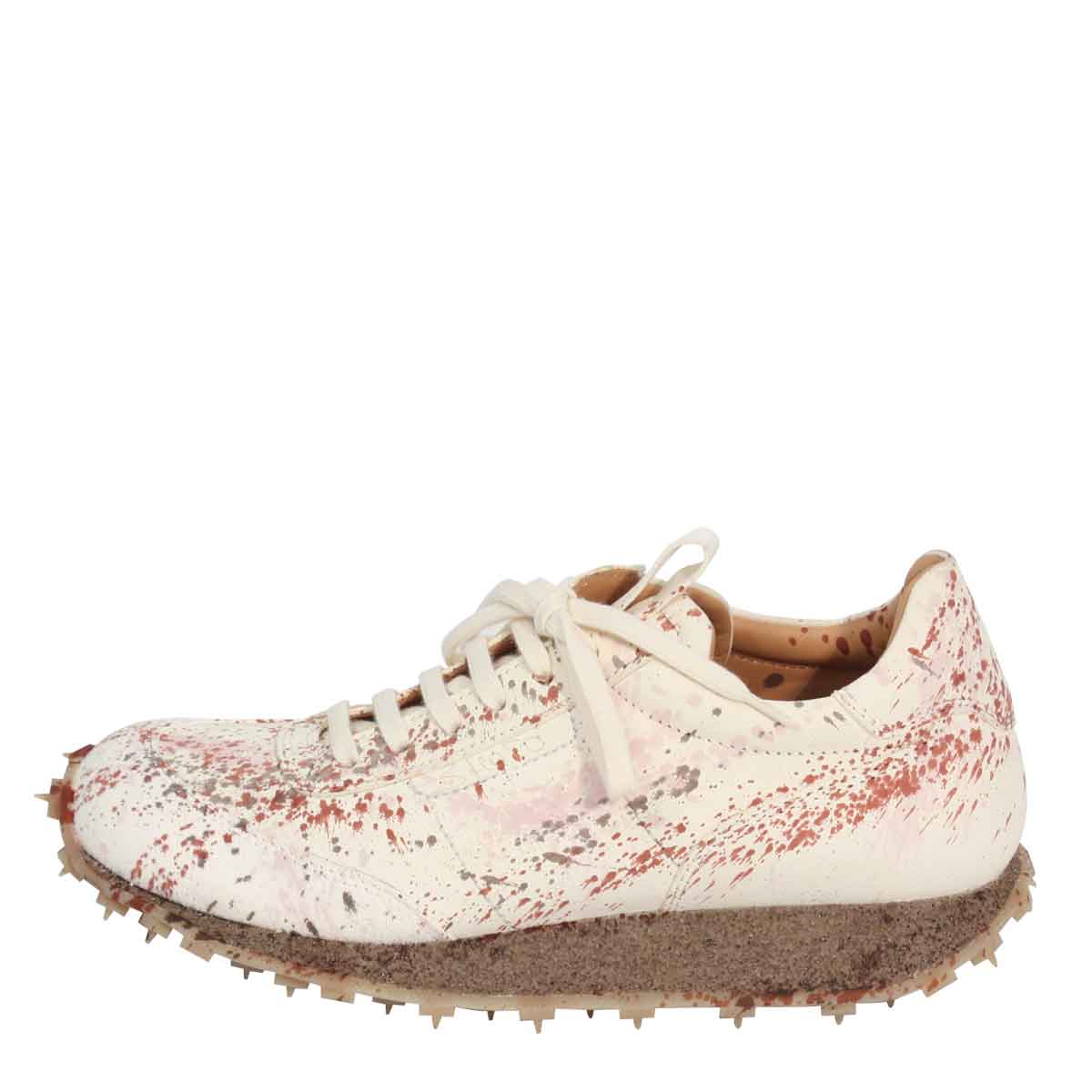 Shoto[쇼토] 페인트 스플래터 스니커즈 (RO53SHO001WH)