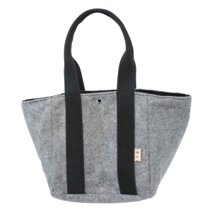 Fornari[포르나리] 그레이플라워트리밍토트백 (RO53FOR202BK)