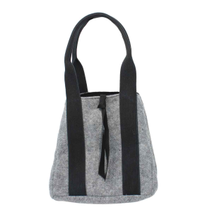 Fornari[포르나리] 그레이플라워트리밍토트백 (RO53FOR202BK)