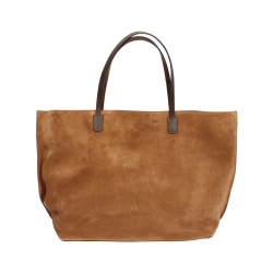 DEL CARLO 스웨이드 쇼퍼백 (RO53DEC201BR)