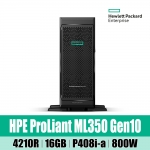 HPE ML350 Gen10 4210R 1P 16G 8SFF Svr P21788-371 ERP구축용 파일서버 웹서버 DB서버