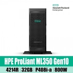 HPE ML350 Gen10 4214R 1P 32G 8SFF Svr P21789-371 딥러닝용