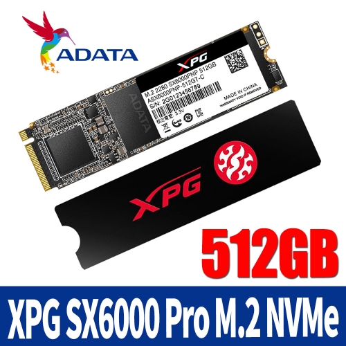 [ADATA]  XPG SX6000 Pro M.2 NVMe SSD 512GB