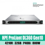 HPE DL360 Gen10 4210R 32GB P408i NC 8SFF 800W Server P40637-B21