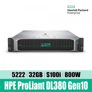 HPE DL380 Gen10 5222 32GB-R S100i NC 8SFF 800W Server P40422-B21