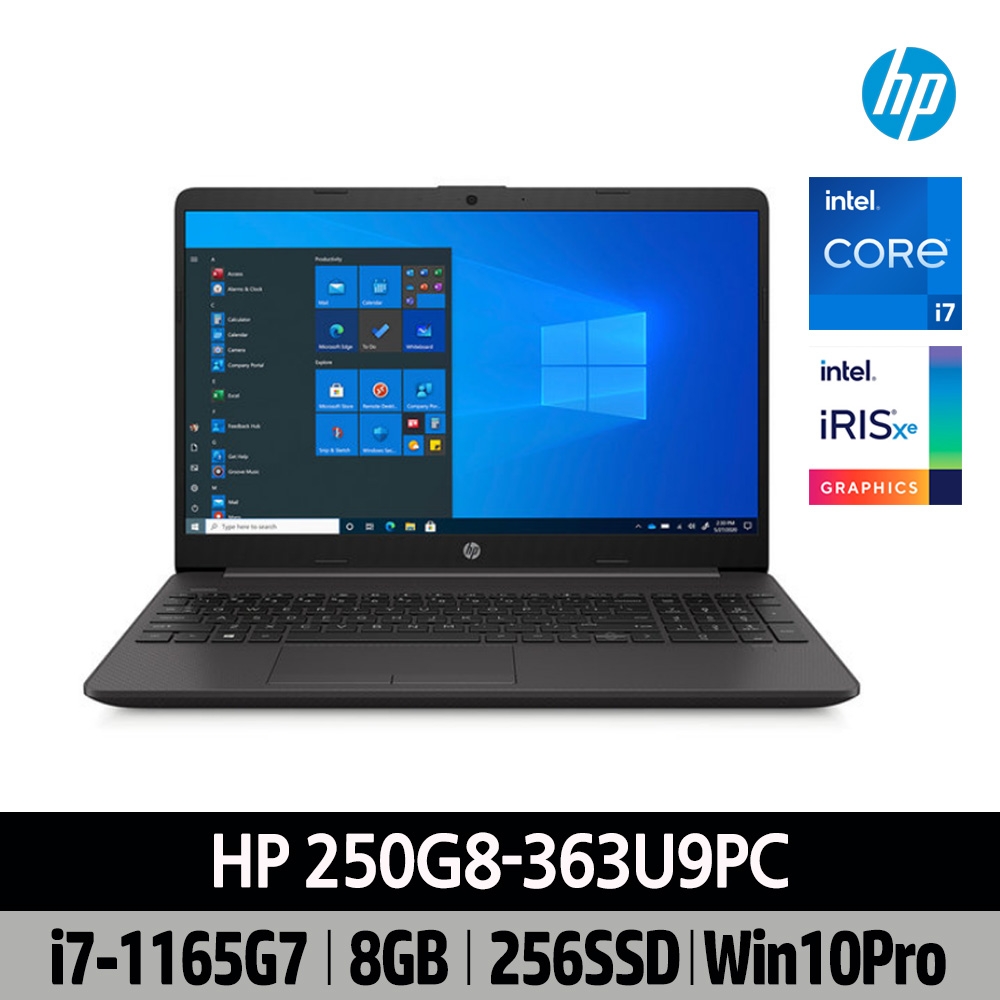 HP 250 G8-363U9PC i7-1165G7 8G 256G 10Pro 메모리 더블업 행사 (총16GB)