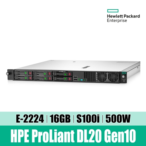 HPE DL20 Gen10 E-2224 32GB E208i 2TB(4) 500W(2) S20042004-2