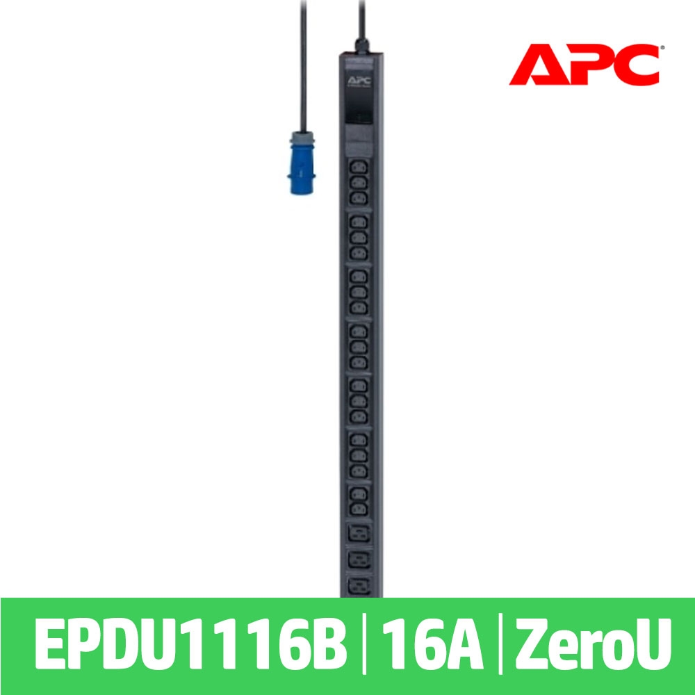 APC Easy PDU EPDU1116B Basic,ZeroU,16A,230V,(20)C13 & (4)C19, IEC309