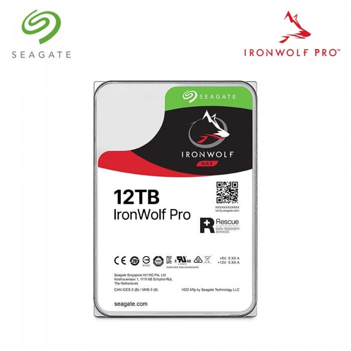 [오늘출발]씨게이트 Ironwolf Pro NAS HDD 12TB ST12000NT001 하드디스크 내장하드 아이언울프 프로 12테라