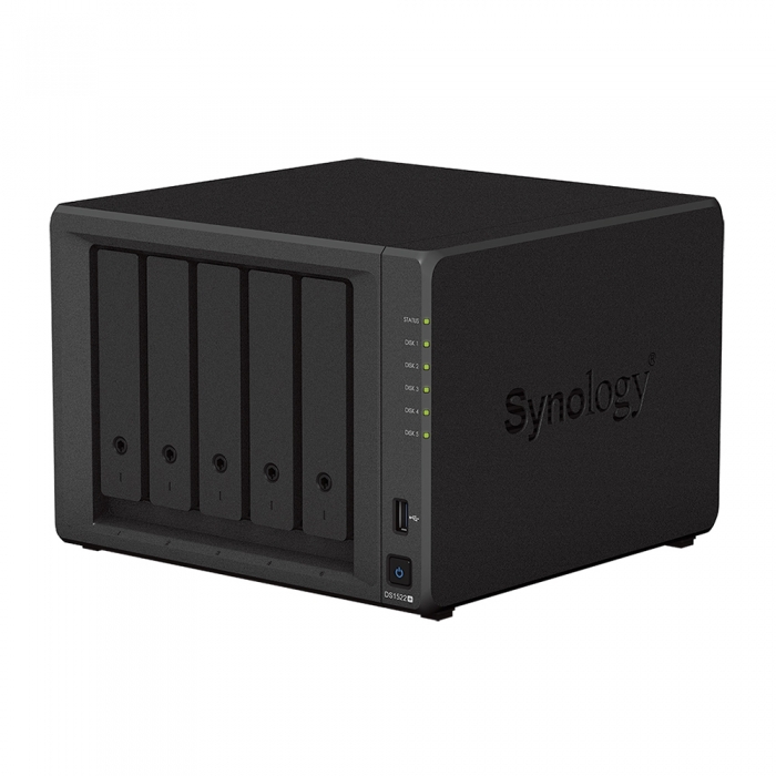 시놀로지 DS1522+ (5베이/NVMe 슬롯/하드미포함) 타워형 NAS 데이터 관리 간소화 멀티미디어 라이브러리 클라우드