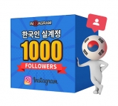 인스타그램 한국인 팔로워 1000[남/녀 구분가능]