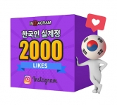 인스타그램 한국인 좋아요 2000[분할가능]