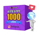 인스타그램 글로벌 좋아요 1000[분할가능]