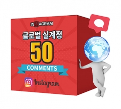 인스타그램 글로벌 댓글 50[분할가능]