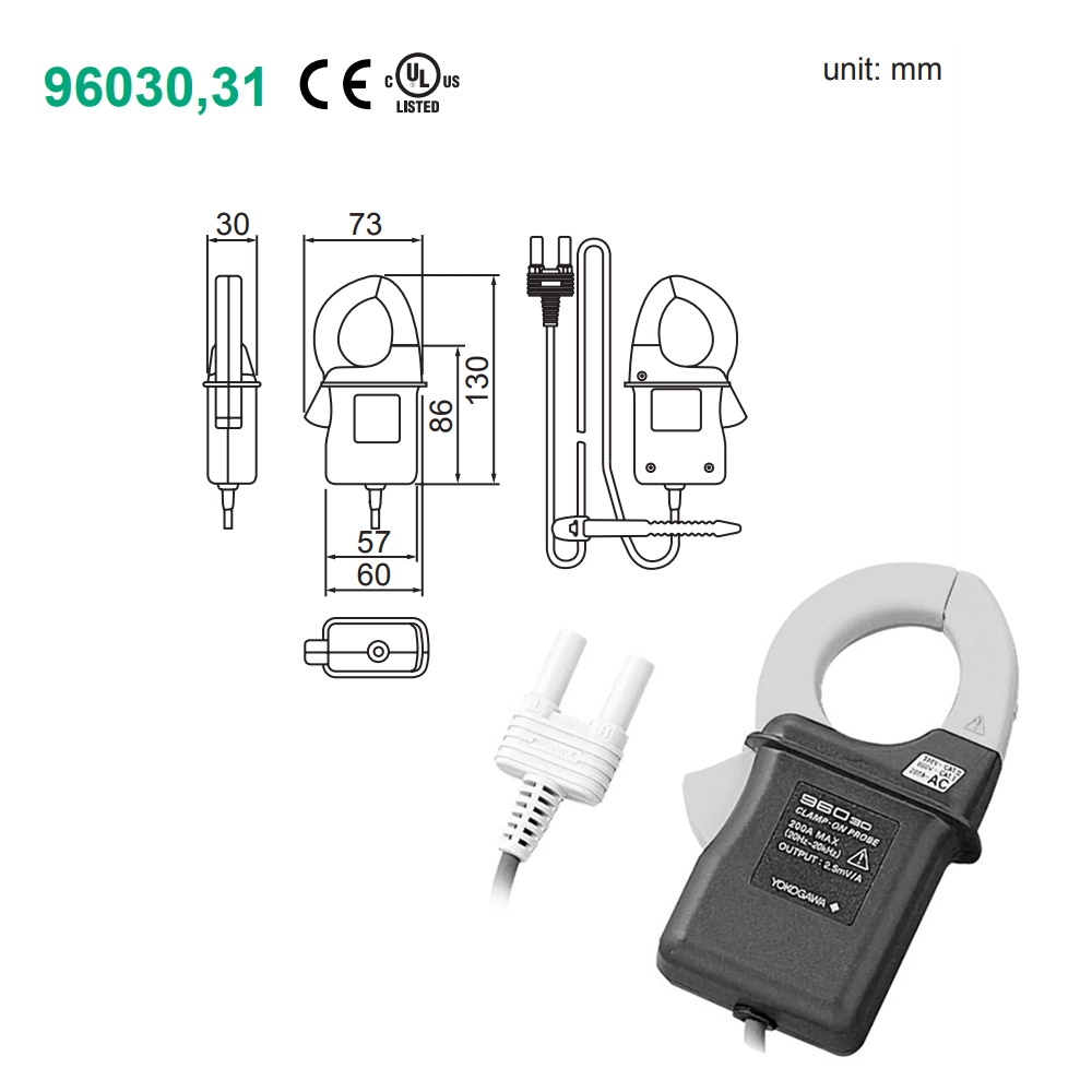 클램프온 전류프로브 96031<BR> (for CW120, CW121, CW240)