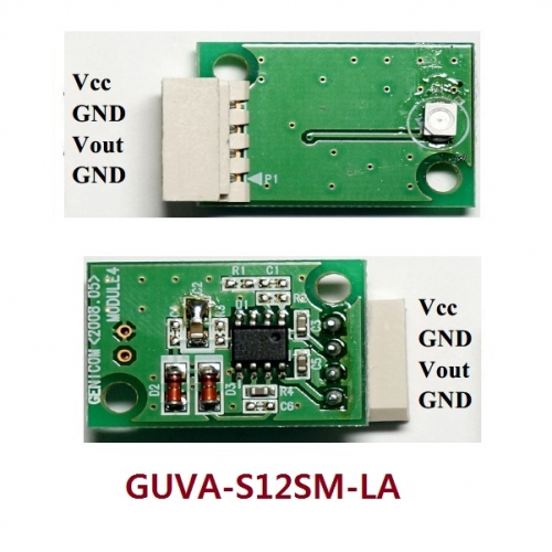 UV센서모듈 UVA 자외선 광량측정 UV Sensor Module GUVA-S12SM-LA