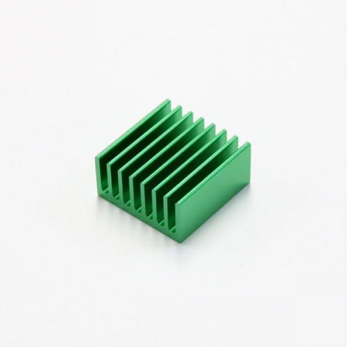 소형 알루미늄 히트싱크 칼라 방열판 20x20x10mm 녹색 5개