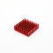 소형 칼라 알루미늄 방열판 히트싱크 353510R 빨강 4개