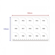 필렛 곡률 측정용 필름 / R 게이지 필름 / FET필름 / FRF-30 / 1세트 3종