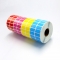 칼라 라벨 감열지 20mm-10mm 약3500장 / 감열용지 Thermal paper AR2-2010 / 빨강 / 자주 / 노랑 / 하늘색