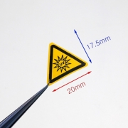 자외선 경고 스티커 / PVC 스티커 / UV 자외선 경고표시 산업안전 안전표시 / 가로 20mm 50장 / UV-2020