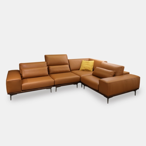 콜드브라운 가죽소파