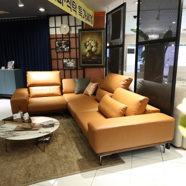 콜드브라운 가죽소파